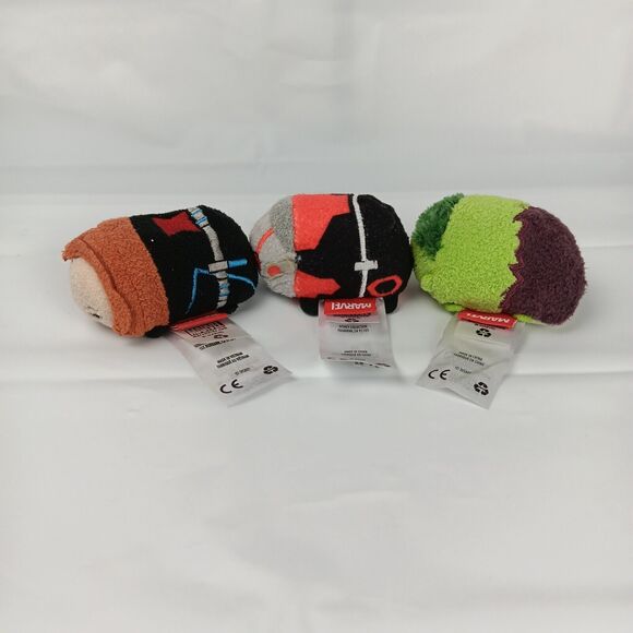 Tsum Tsum Disney Marvel Black Widow Hulk Ant Man Stuffed Plush Mini Toy Lot of 3 - Picture 4 of 5